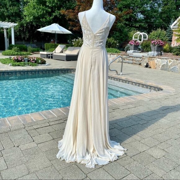 NWT BHLDN Sadia Dress Maxi Oyster - Picture 5 of 14